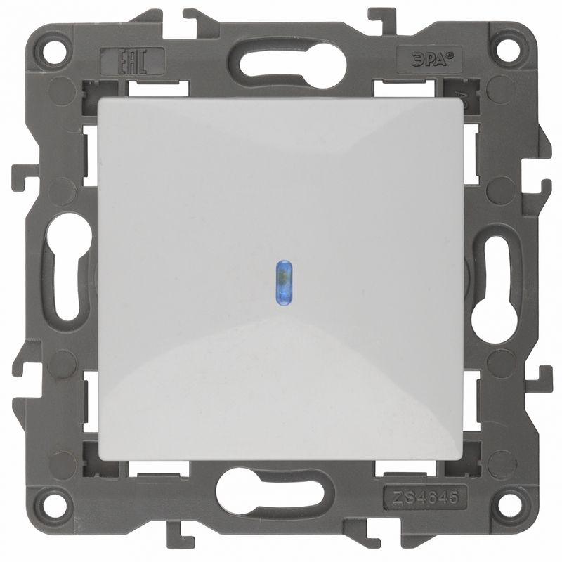Розетки и выключаиели ЭРА Elegance Белый Выключатель ЭРА Elegance Белый 1-кл с подсветкой 14-1102-01 Б0034215