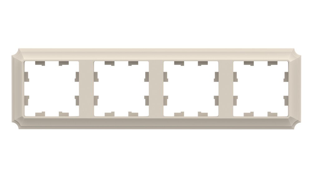 AtlasDesign Рамки Antique Рамка Systeme Electric AtlasDesign Antique Бежевый 4-ая, универсальная ATN100204