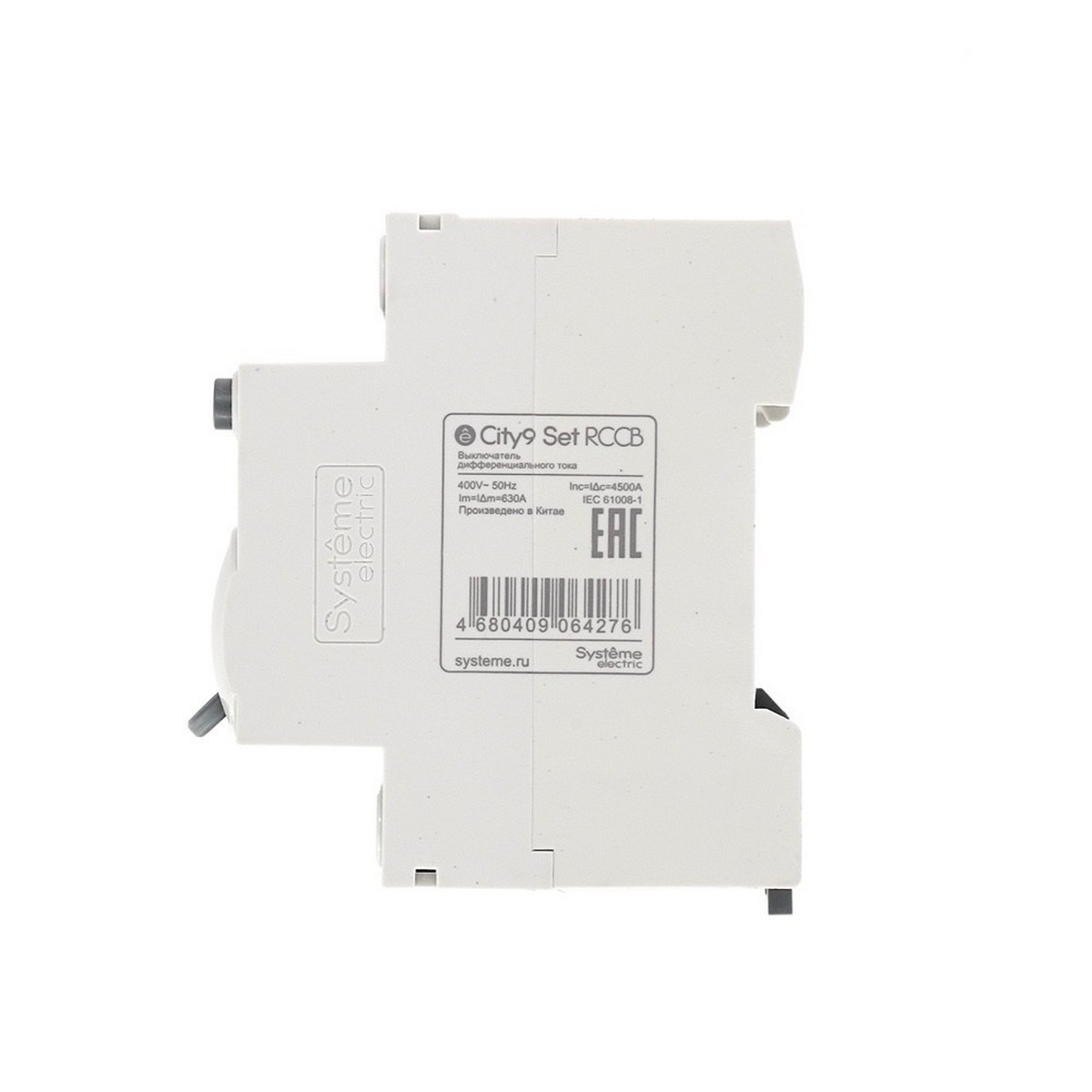 Systeme Electric Выключатель дифф. тока Systeme Electric City9 Set (ВДТ) 63А 4P 30мА Тип-AC C9R36463 