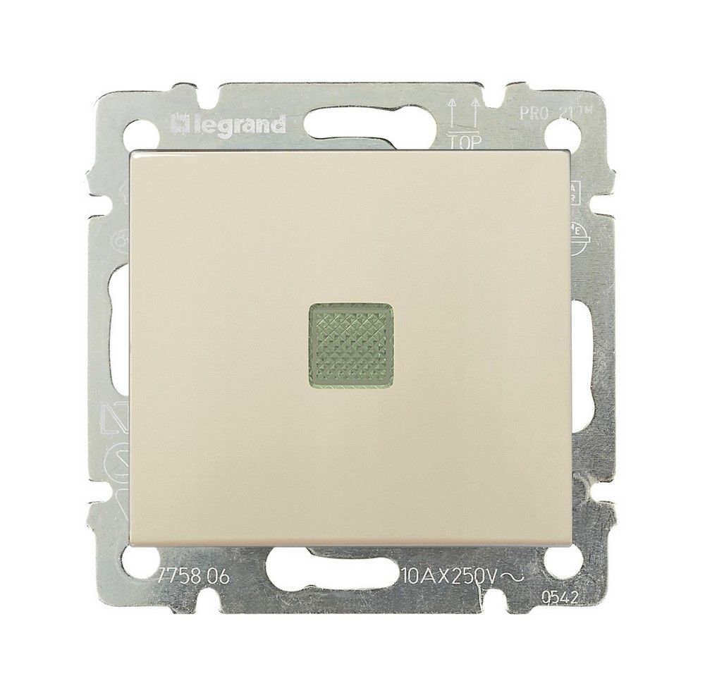 Legrand Valena Classic Кремовый Выключатель Legrand Valena Крем 1-клавишный с подсветкой 774310