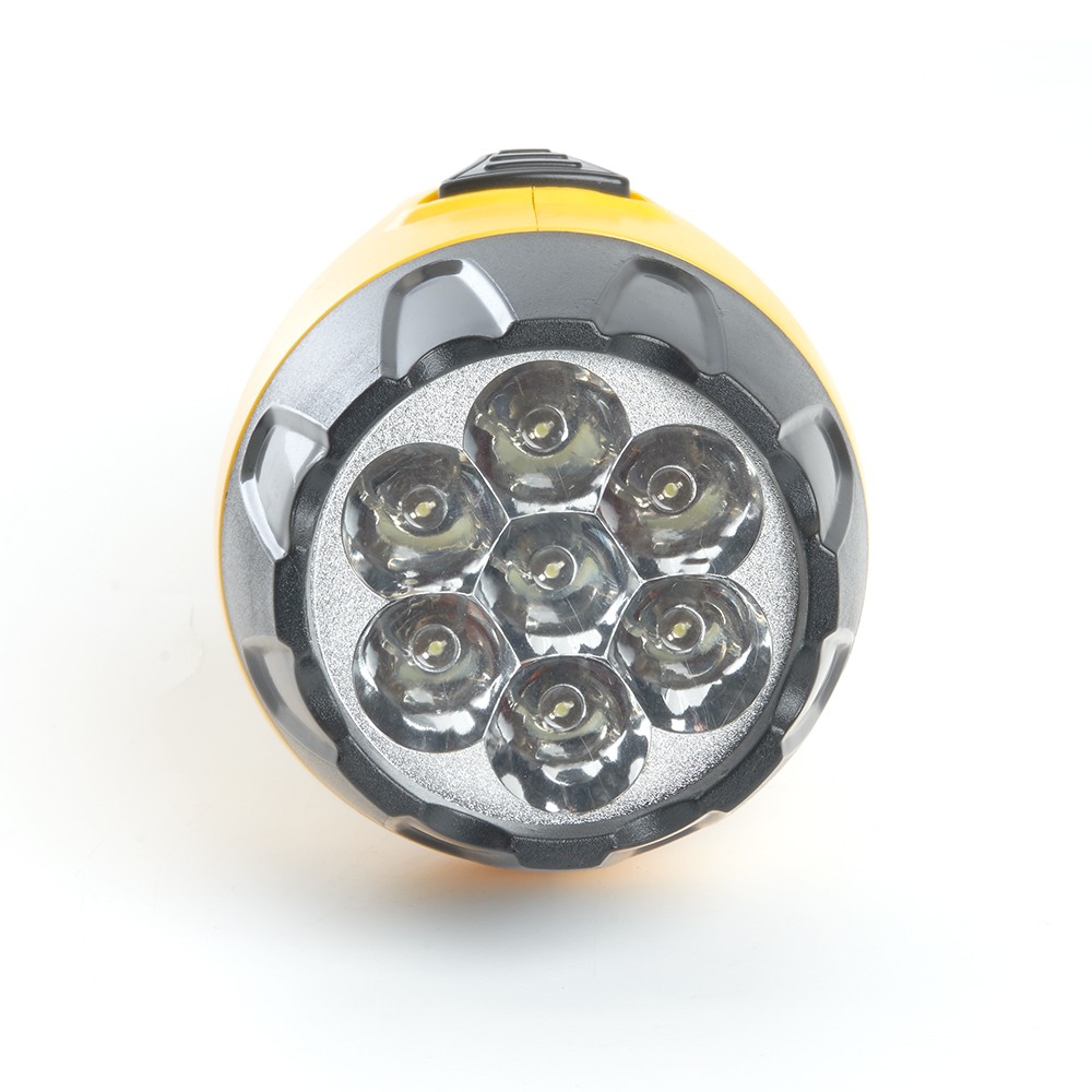 Фонарь аккумуляторный 7 LED DC (свинцово-кислотная батарея) желтый TH2294 (TH93B) 12652 фото