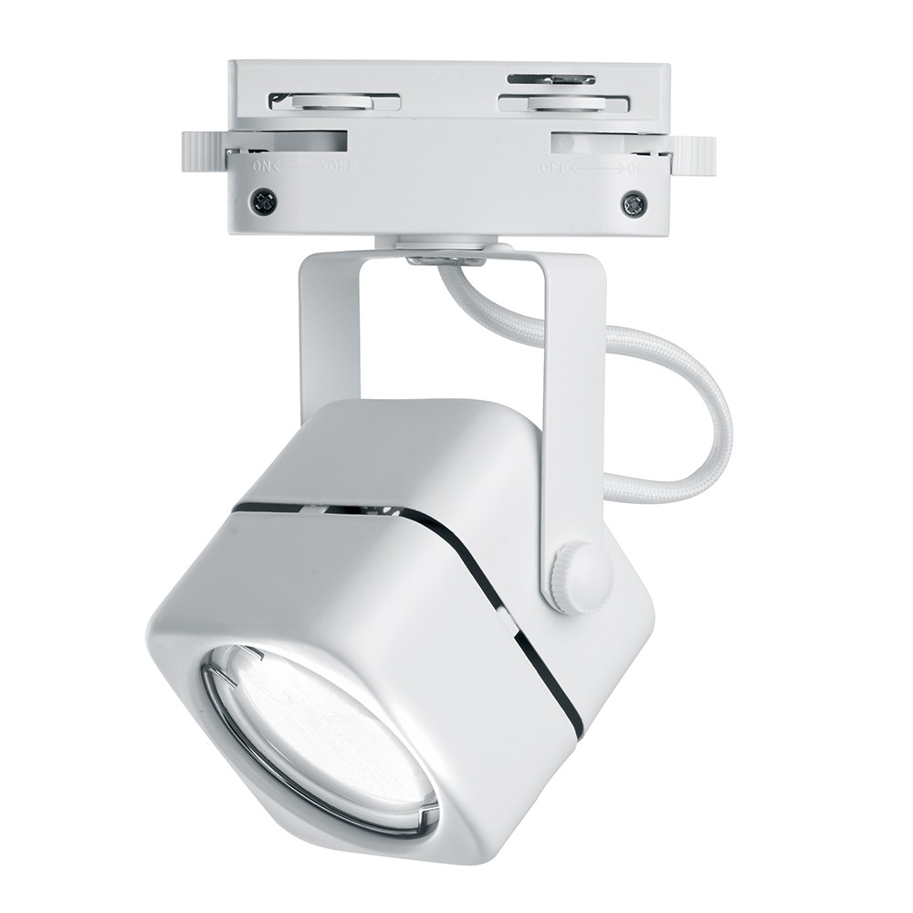 Трековые светодиодные светильники Светильник Feron AL190 трековый однофазный на шинопровод под лампу GU10 белый 41589