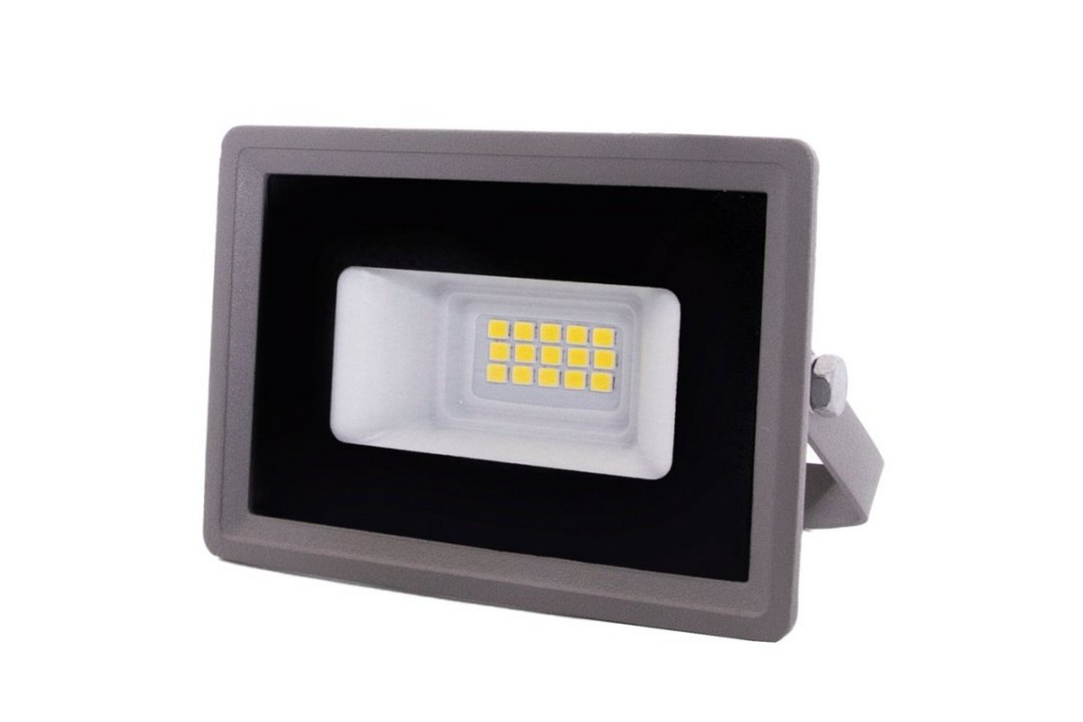 Прожекторы светодиодные Прожектор светодиодный LEEK FL2 10W GREY  IP65 холодный белый LE040303-0049