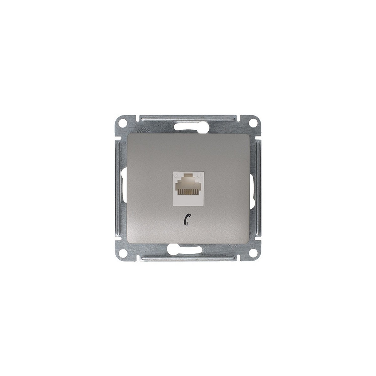 Glossa Платина Розетка телефонная Systeme Electric Glossa Платина RJ11 GSL001281T