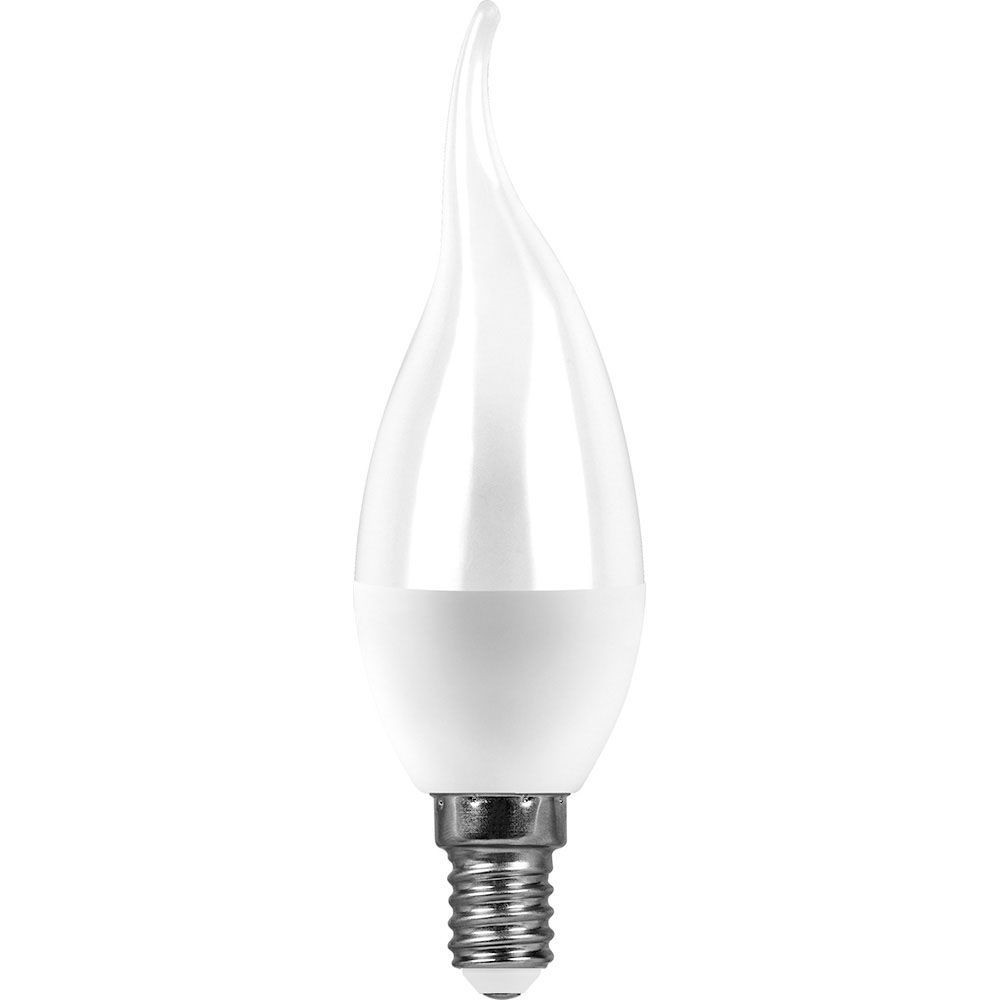 E14 Лампа светодиодная SAFFIT SBC3713 Свеча на ветру E14 13W 6400K 55175 