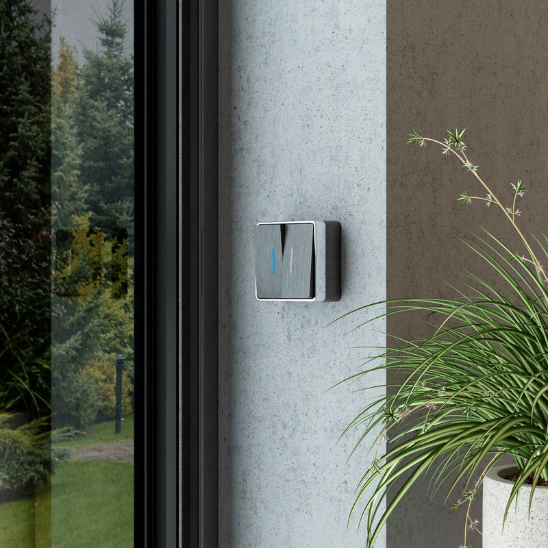 Werkel Gallant графит рифленный Выключатель Werkel двухклавишный с подсветкой Gallant (графит рифленый) W5020104