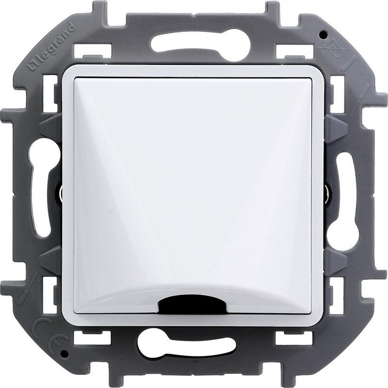 Legrand Inspiria Белый Вывод кабеля Legrand INSPIRIA Белый с зажимом для крепления 673890