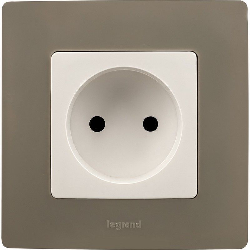 Legrand Etika Белый Розетка электрическая Legrand Etika белый б/з, винт. клем. 672220
