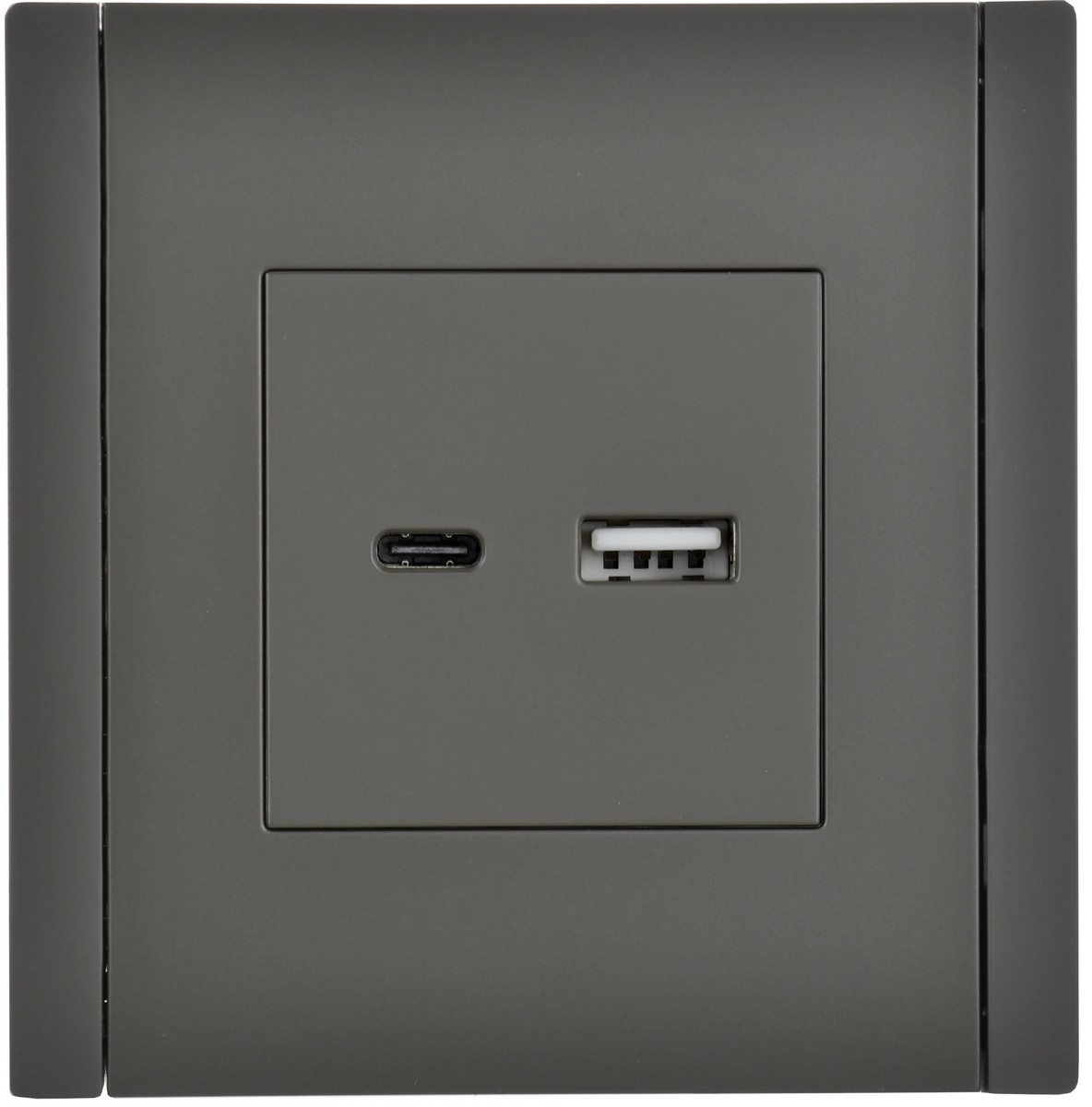 IEK FORTE&PIANO Серый Розетка IEK FORTE&PIANO Серый USB A+C 18Вт FP351