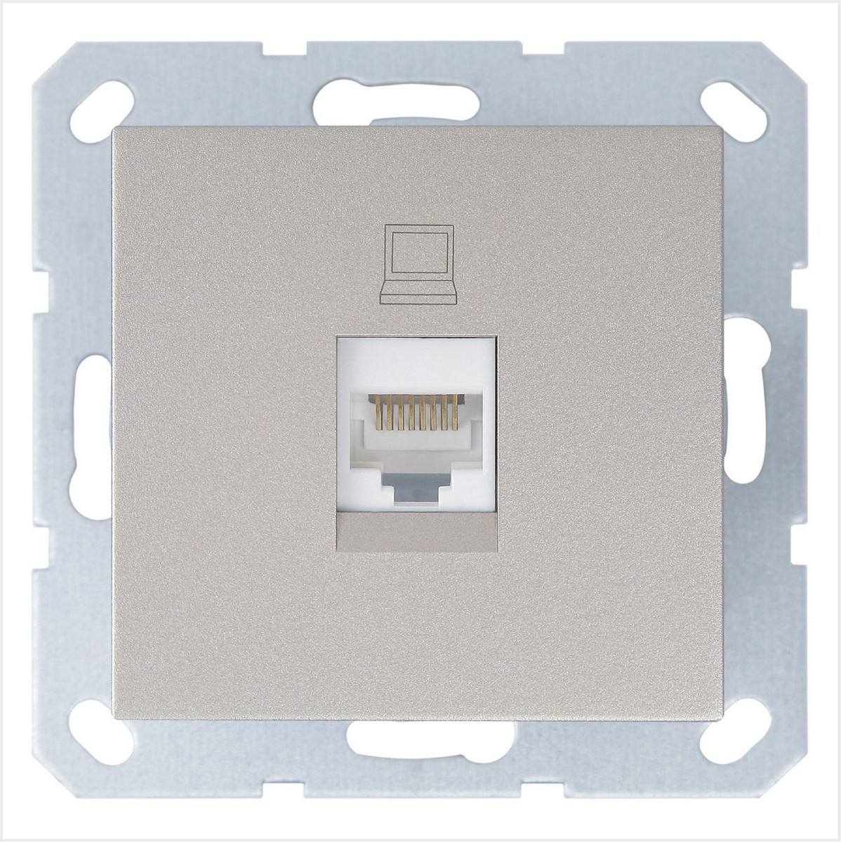 JASMART G - розетки и выключатели Интернет-розетка JASMART RJ45 шампань G6105CH
