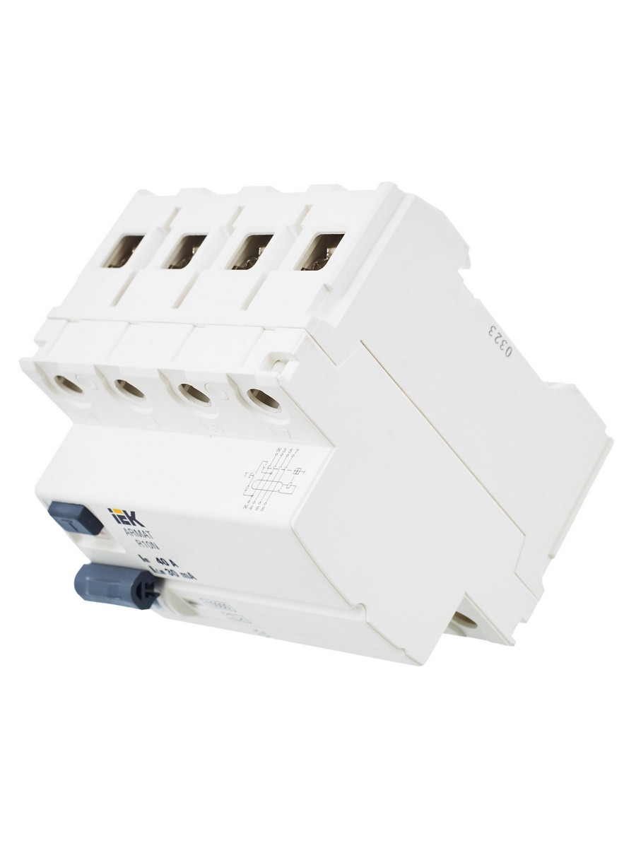 IEK ВДТ УЗО IEK ARMAT R10N 4P 40А 30мА тип A AR-R10N-4-040A030 