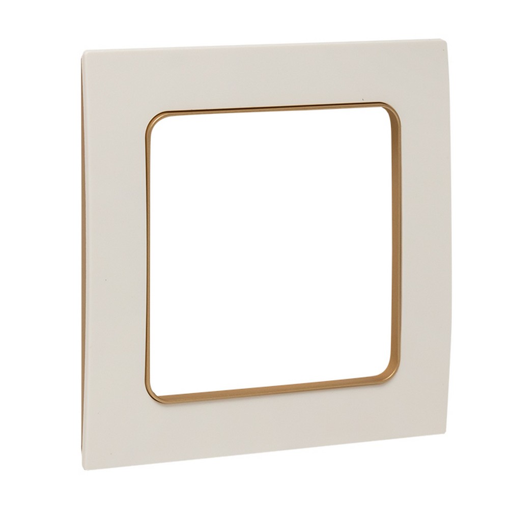 EKF Стокгольм белый Рамка 1-ая EKF PROxima Стокгольм Белый Линяя шампань  EYM-G-302-10