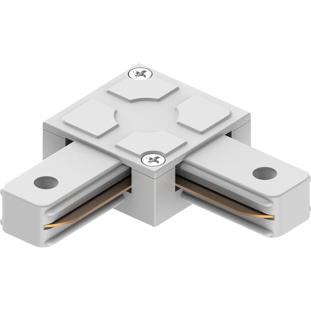 Трековые светодиодные светильники Коннектор угловой для шинопровода Feron LD1007 белый 41736 