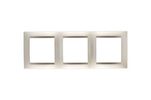 Розетки и выключатели Simon 15 Шампань Рамка Simon 15 Шампань 3-ая 1500630-034