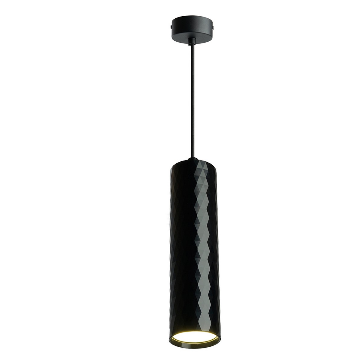 Подвесные светодиодные светильники Светильник подвесной Feron ML1888 Barrel PRISM levitation MR16 35W 230V чёрный 48670 
