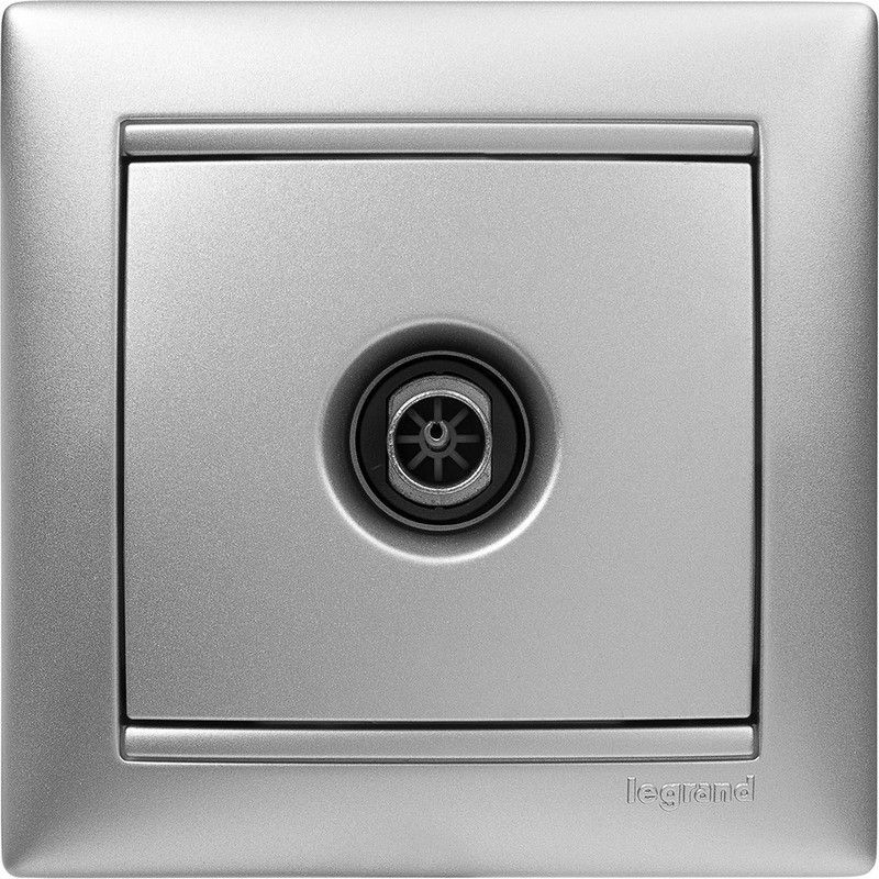 Legrand Valena Classic Алюминий Розетка TV Legrand Valena Алюминий единственная 1,5 дБ 770129