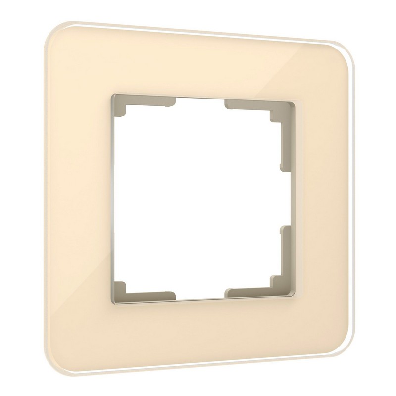 Рамки Werkel Elite Рамка Werkel из стекла на 1 пост Elite айвори W0012443