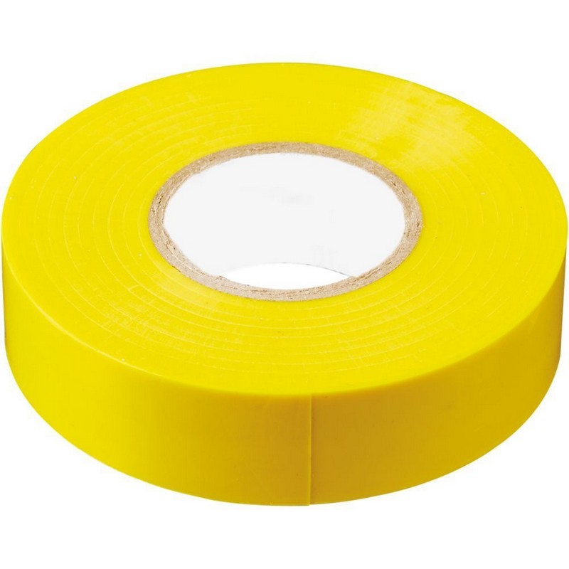 Изолента STEKKER INTP01319-20 0,13*19 20 м. желтая 32841