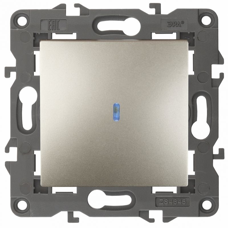 Розетки и выключаиели ЭРА Elegance Шампань Выключатель ЭРА Elegance Шампань 1-кл с подсветкой 14-1102-04 Б0034218