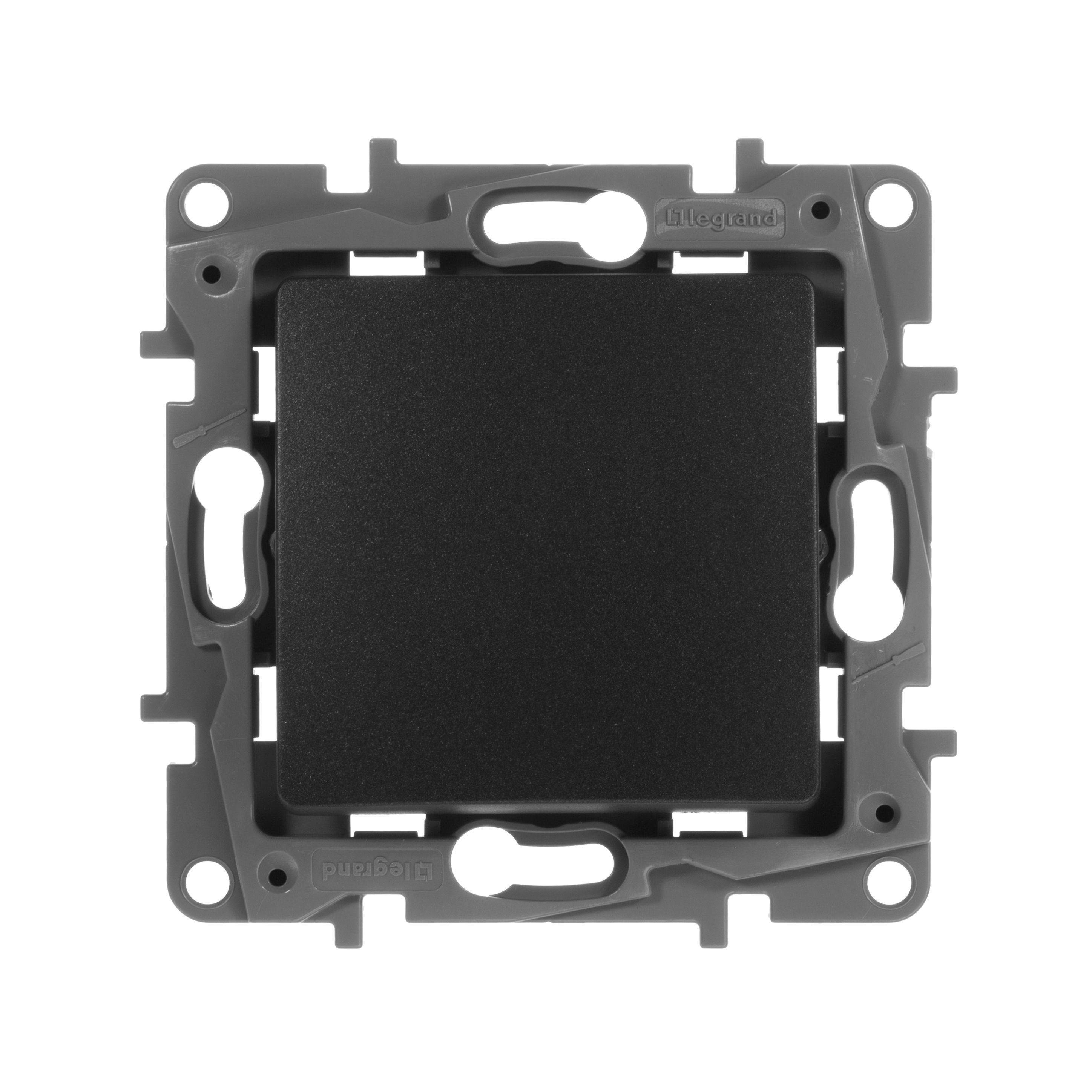 Legrand Etika Антрацит Переключатель Legrand Etika антрацит 1-клавишный, авт.клеммы, 10 AX, 250 В 672605