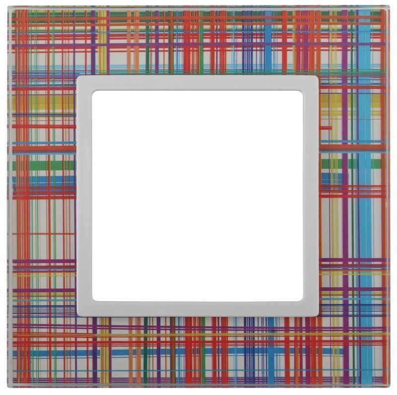 Рамки ЭРА Elegance Рамка ЭРА Elegance Прозрачный/бел Стекло 1-ая 14-5101-00 Б0034469