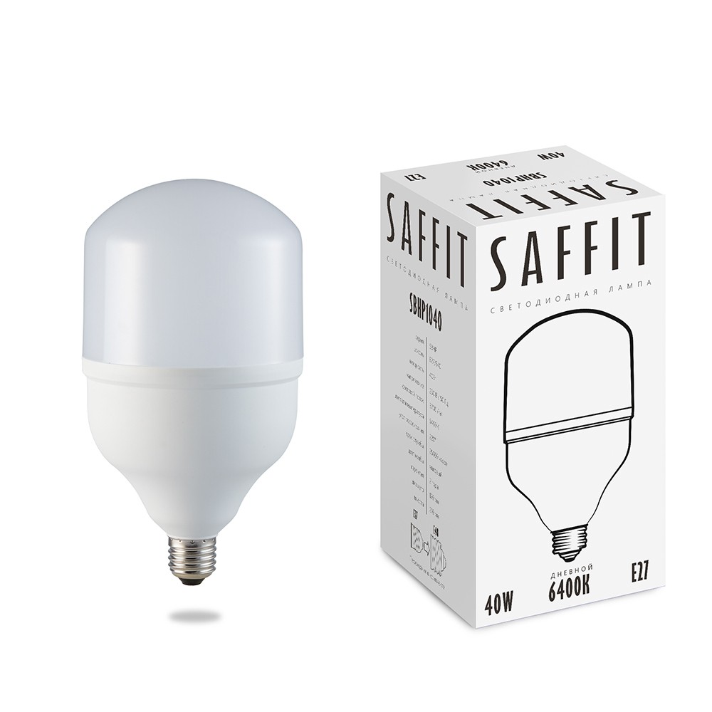 E27 Лампа светодиодная Saffit SBHP1040 40W E27-E40 6400К 55093 