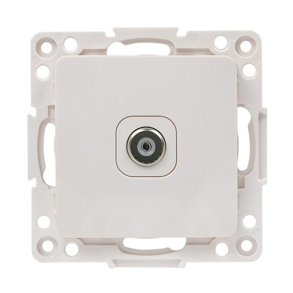 EKF Стокгольм белый Розетка TV EKF PROxima Стокгольм оконечной 10дБ-240МГц белый EYA00-227-10