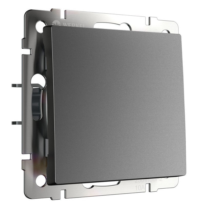 Werkel Графит матовый Выключатель Werkel одноклавишный (графит матовый) W1110064