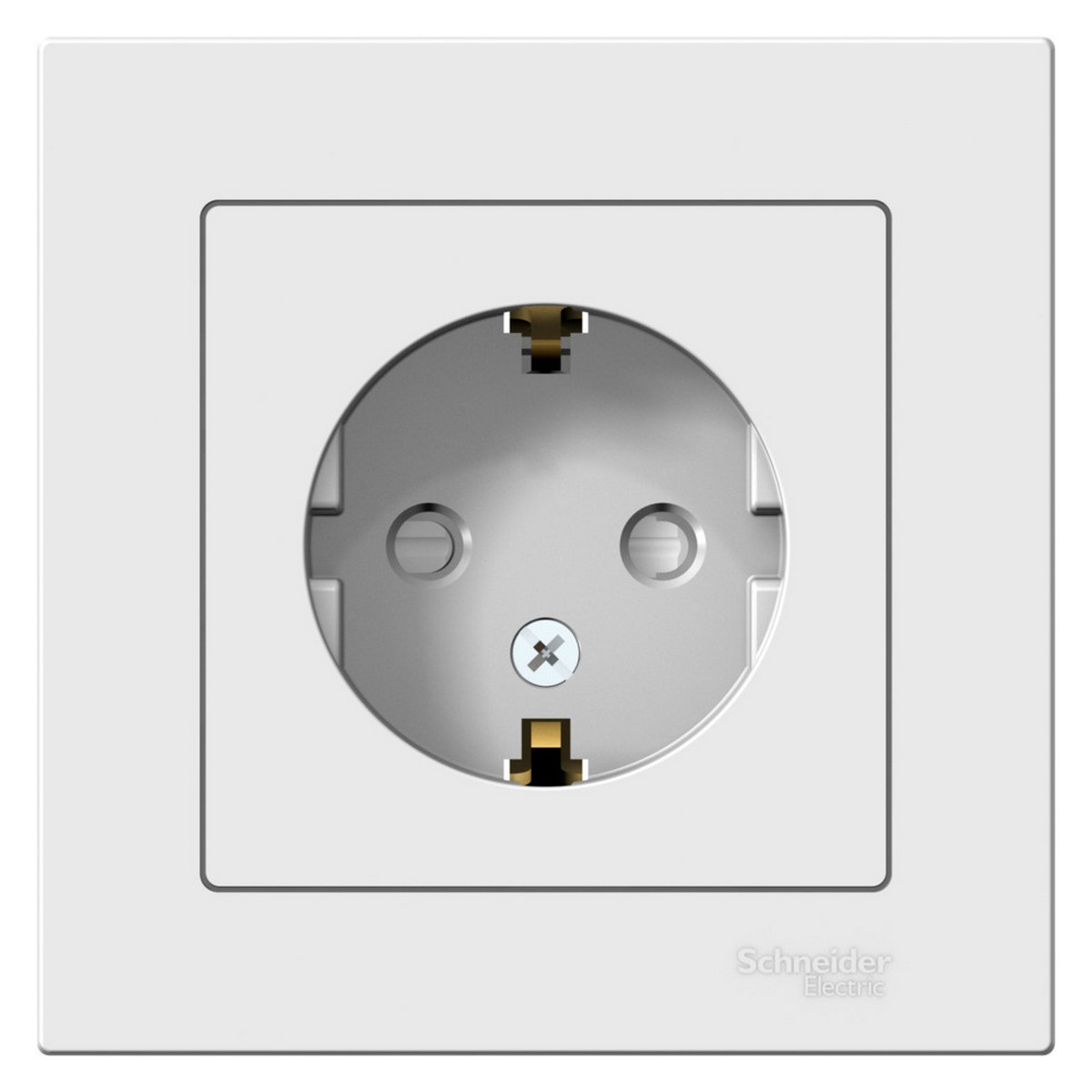 AtlasDesign Лотос Розетка Systeme Electric AtlasDesign Лотос с/з со шторками, в сборе ATN001344