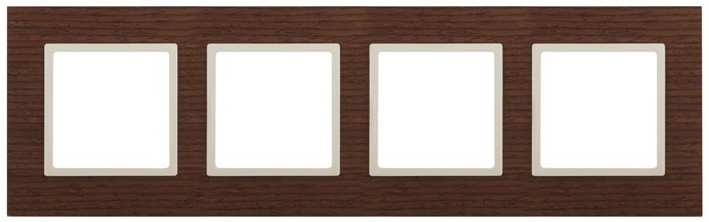 Рамки ЭРА Elegance Рамка ЭРА Elegance Дуб/сл.кость Дерево 4-ая 14-5304-09 Б0034586