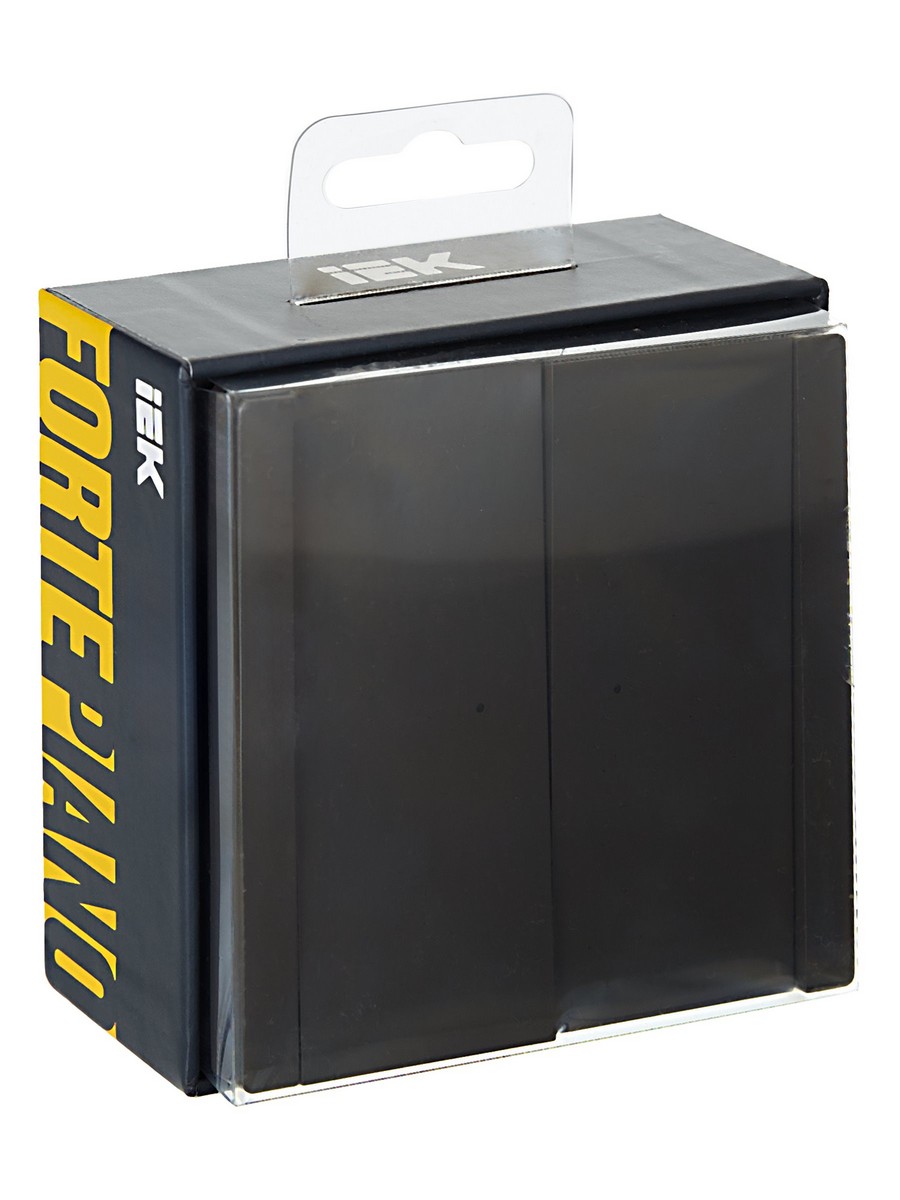 IEK FORTE&PIANO Серый Выключатель IEK FORTE&PIANO Серый 2-кл с индикатором 10А FP306