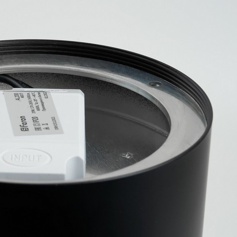 Светильники споты светодиодные Светильник спот светодиодный Feron AL200 “Simple matte” 10W черный 4000К 48075 
