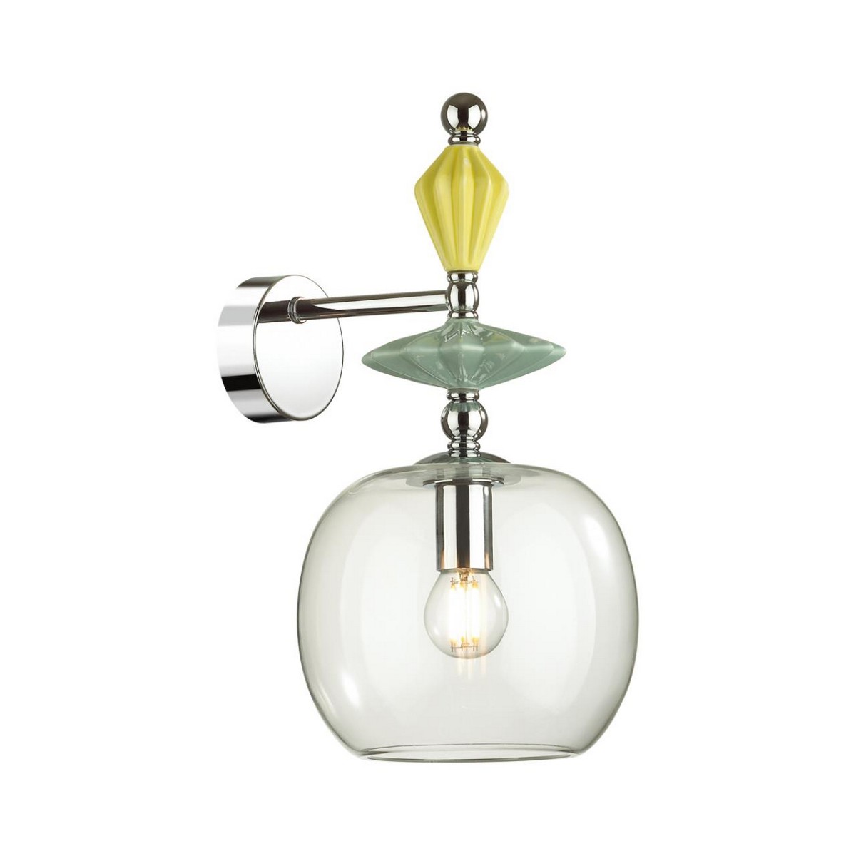 Накладные светодиодные светильники Настенный светильник ODEON LIGHT 4893/1WB BIZET 