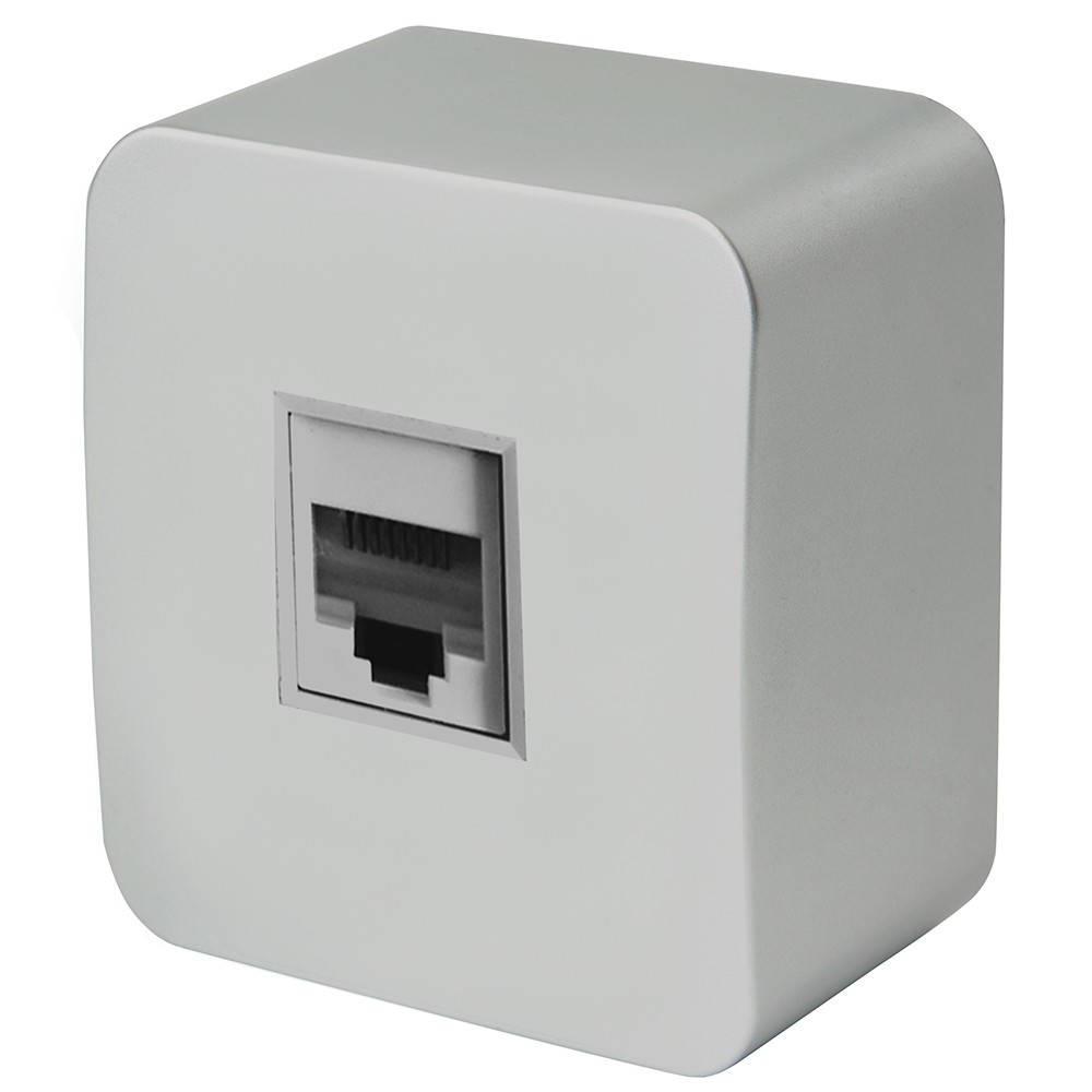 Накладные розетки и выключатели Stekker Розетка RJ-45 1-местная STEKKER София серебро MST00-20-03 49324