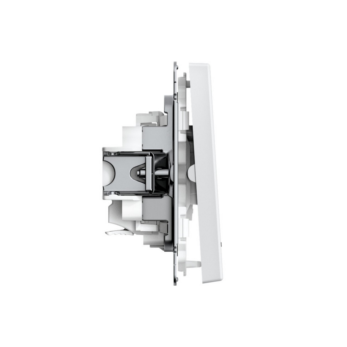 ArtGallery Белый Выключатель SE ArtGallery Белый 2-клавишный с подсветкой быстрозажим. клем. GAL000153S