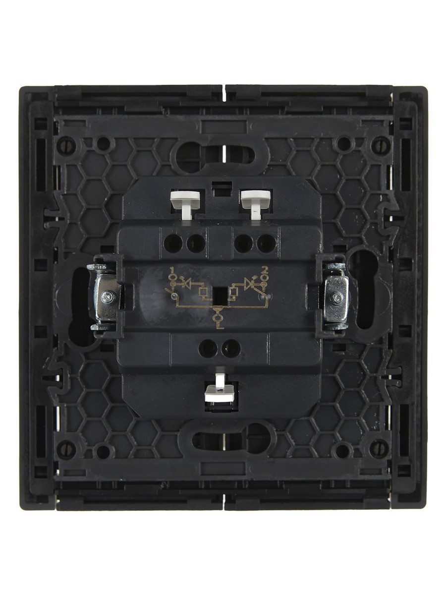 IEK FORTE&PIANO Серый Выключатель IEK FORTE&PIANO Серый 2-кл с индикатором 10А FP306