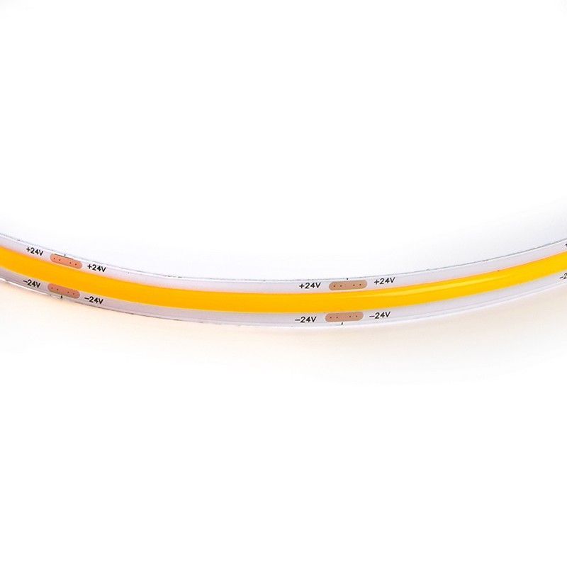 Светодиодная лента белая теплая Лента светодиодная Feron LS530 COB 320SMD(2110)/м 8Вт/м 24V желтый IP20 5 метров 48269 