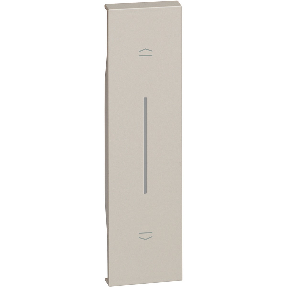Bticino Living Now лицевые панели Песочные Лицевая панель BT Living now Песочный для выключ рольставень (горизонтальн) 1 мод KM05