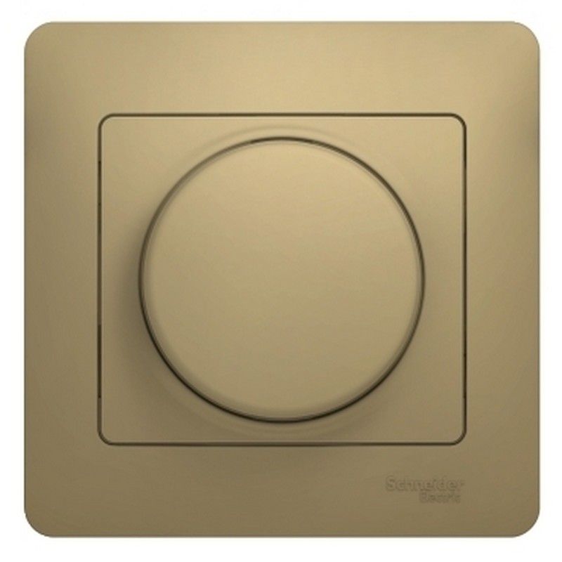 Glossa Титан Светорегулятор (диммер) Systeme Electric Glossa Титан поворотный, 300Вт  GSL000434