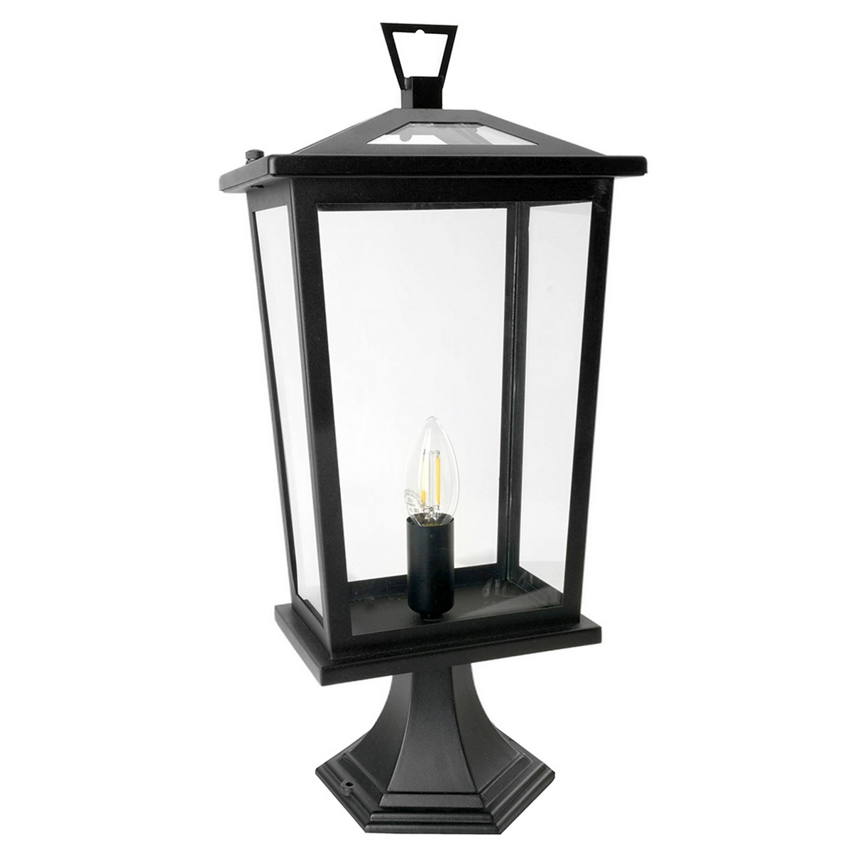 Уличные светильники на постамент Светильник садово-парковый Feron PL754 на постамент E14 черный 51280