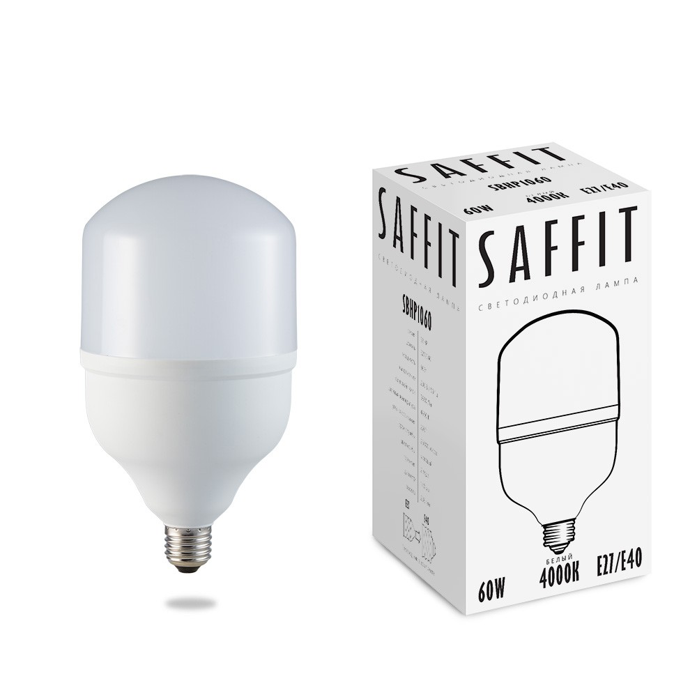 E27 Лампа светодиодная Saffit SBHP1060 60W E27-E40 4000К 55096 