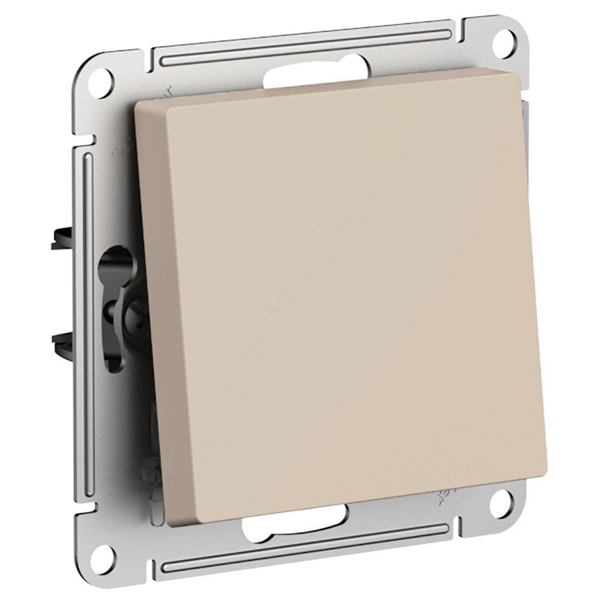 AtlasDesign Песочный Выключатель Systeme Electric AtlasDesign Песочный 1-клавишный 2-полюсный, 10А, механизм ATN001221