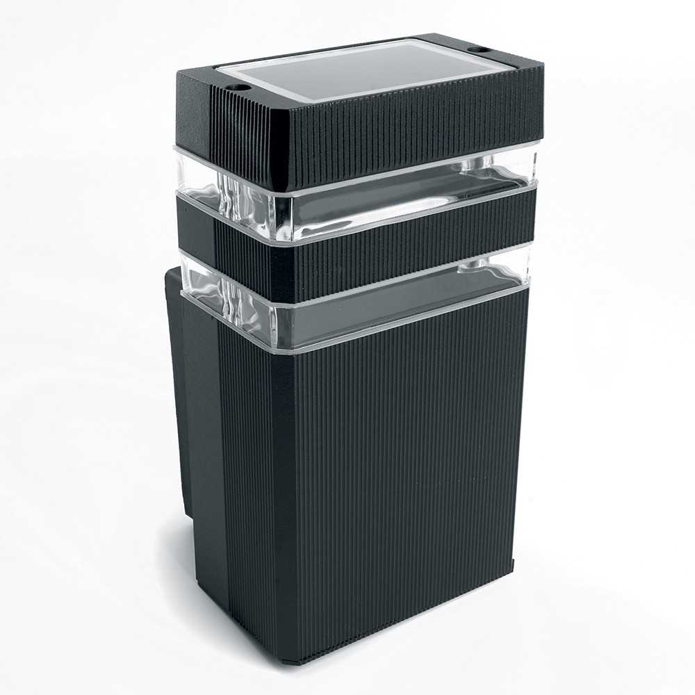 Уличные настенные светильники Светильник садово-парковый Feron DH0806 на стену вверх  E27 230V черный 41153