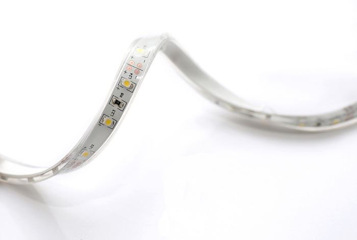 Светодиодная лента белая холодная Светодиодная лента Eleganz LUX 2835 IP65 12V 4,8 Вт/м 60 Led/м Холодный белый 6000K в силиконе (цена за метр) EL-LS65-48W 