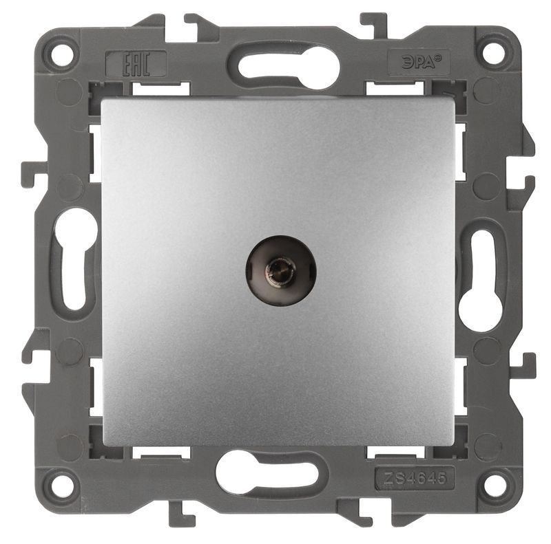 Розетки и выключаиели ЭРА Elegance Алюминий Розетка ЭРА Elegance Алюминий TV проходная 14-3102-03 Б0034298