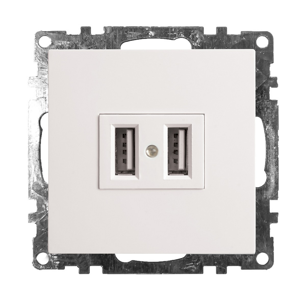 Катрин - Розетки и выключатели Stekker Розетка USB 2-местная STEKKER GLS10-7115-01 250B 21А Катрин белый 39686