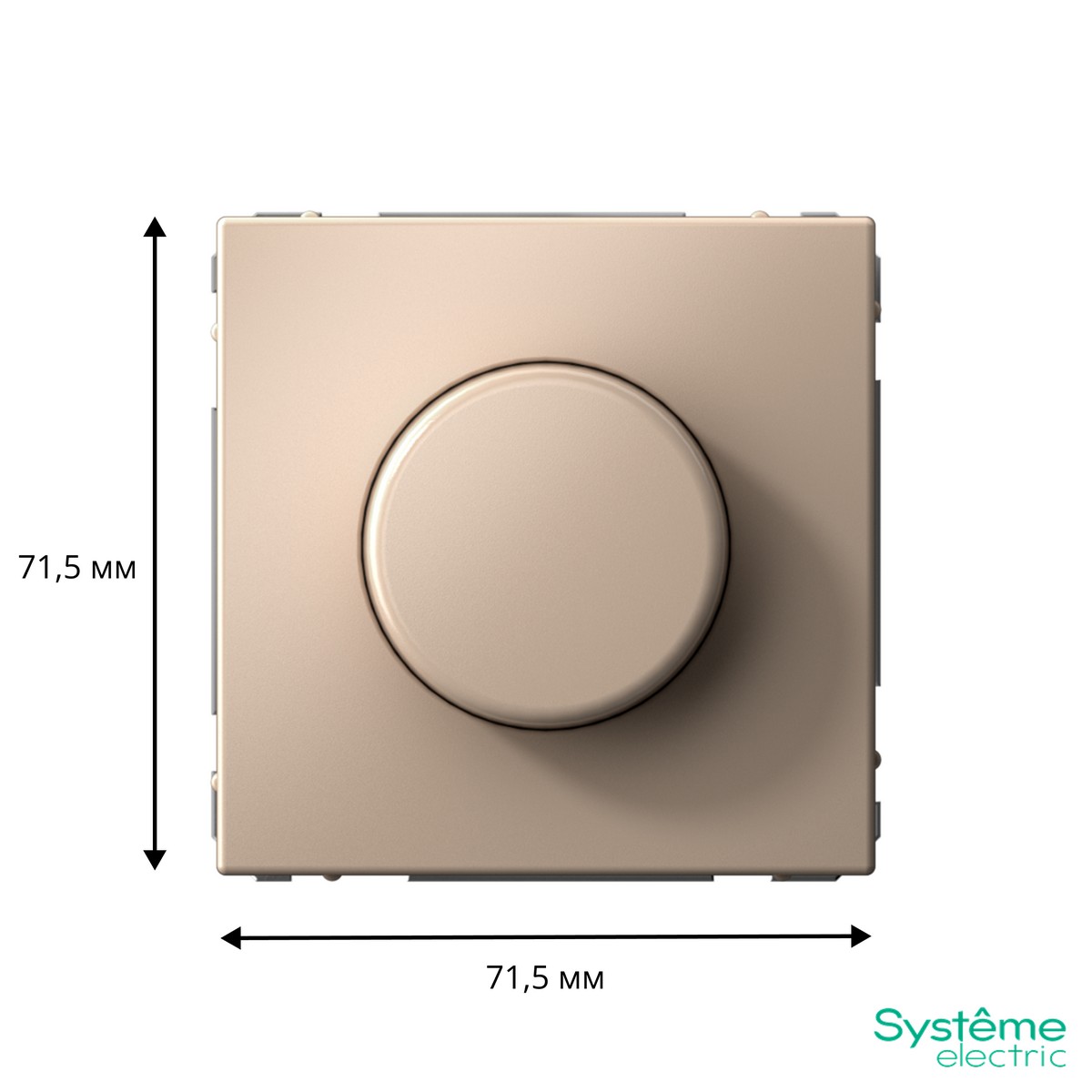 ArtGallery Песочный Светорегулятор (диммер) Systeme Electric ArtGallery Песочный повор-нажим LED RC 400Вт GAL001223