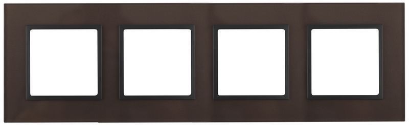 Рамки ЭРА Elegance Рамка ЭРА Elegance Бронза/антрацит Стекло 4-ая 14-5104-13 Б0034529