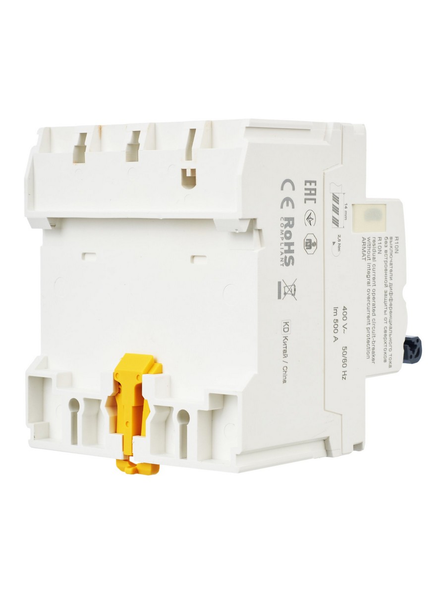 IEK ВДТ УЗО IEK ARMAT R10N 4P 40А 100мА тип AC AR-R10N-4-040C100 