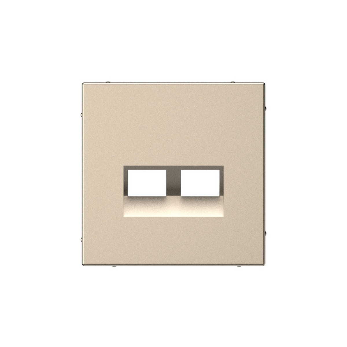 ArtGallery Шампань Накладка Systeme Electric ArtGallery Шампань двойная Keystone